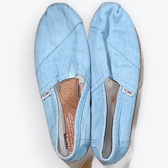 Toms Womens Canvas Flats Turquoise ~ W8.5 - Picture 1 of 7